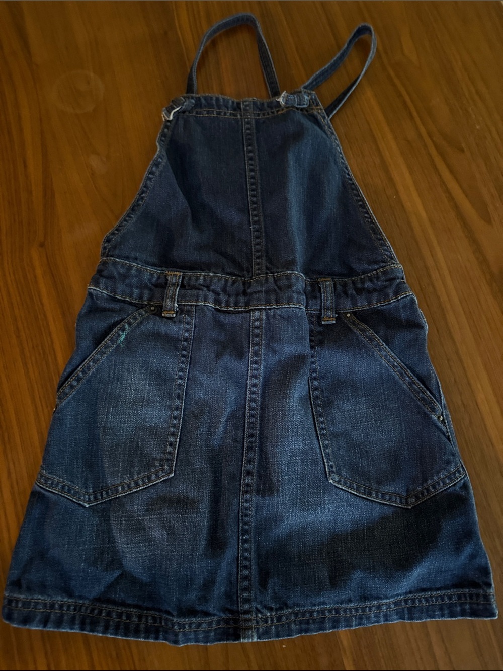 tea n rose Dark Blue Denim Overall Skirt